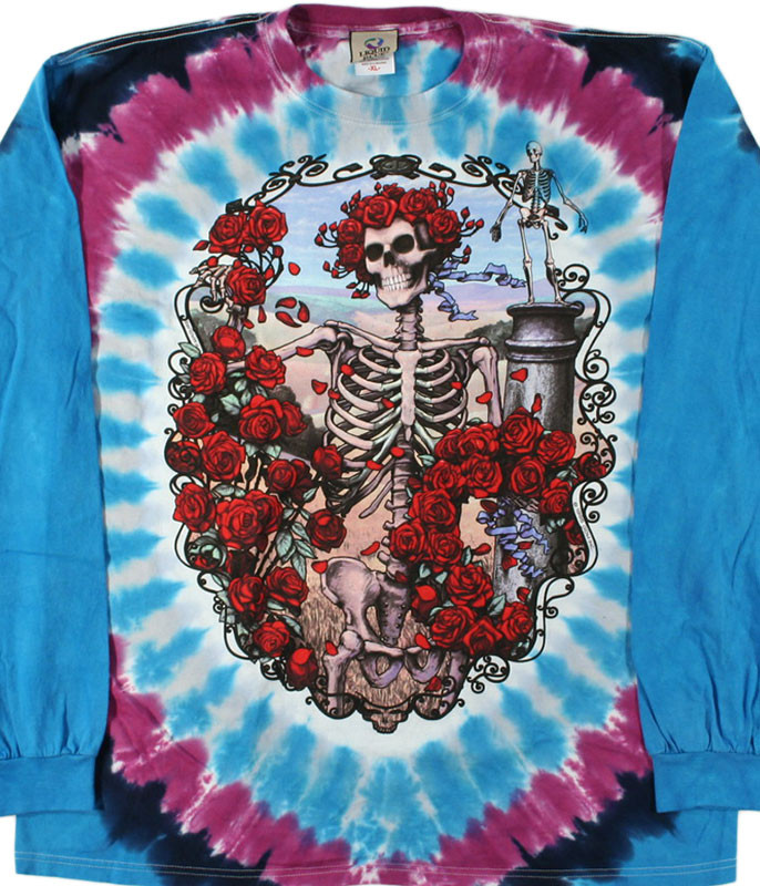 grateful dead long sleeve tie dye shirt