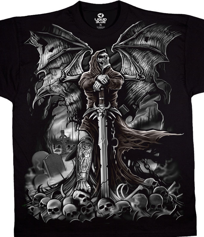 Gravestone Reaper Black T-Shirt