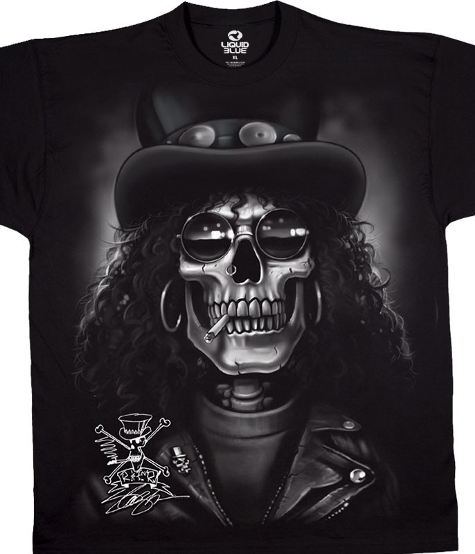 slash skull black t shirt liquid blue slash skull black t shirt liquid blue