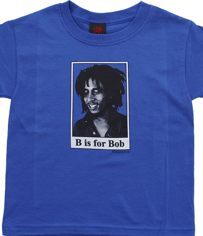 Bob Marley B Is For Bob Toddler Royal Blue T-Shirt Tee