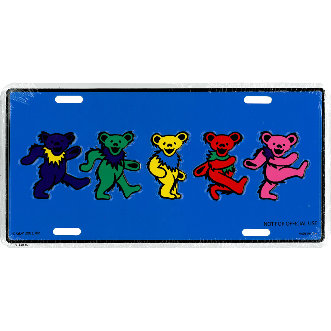 Grateful Dead Bears Photo License Plate