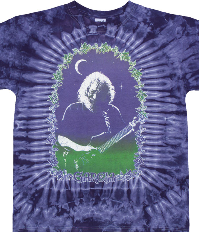 Grateful Dead Jerry Garcia Roses Tie-Dye T-Shirt Tee