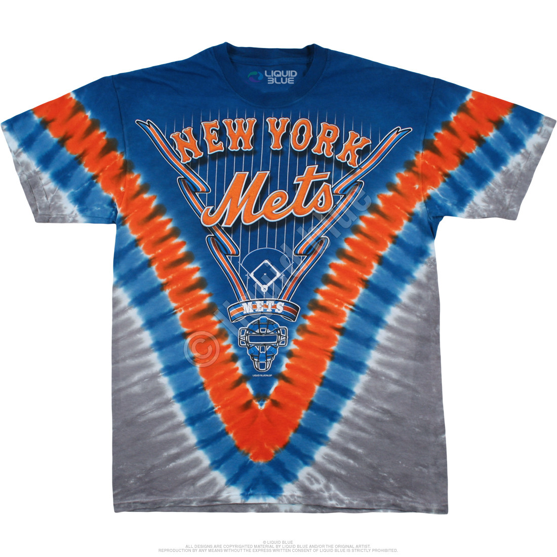 MLB New York Mets V Tie-Dye T-Shirt Tee 