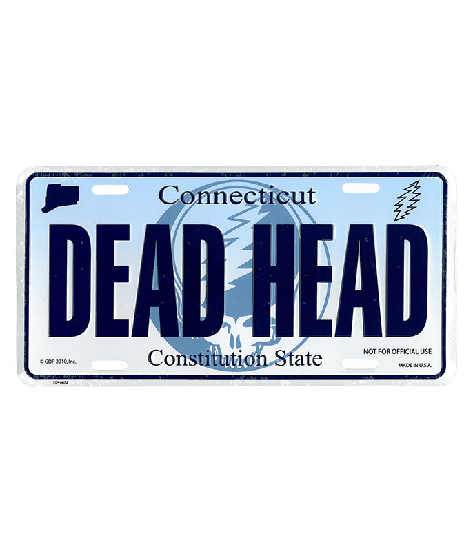 Grateful Dead GD Connecticut License Plate