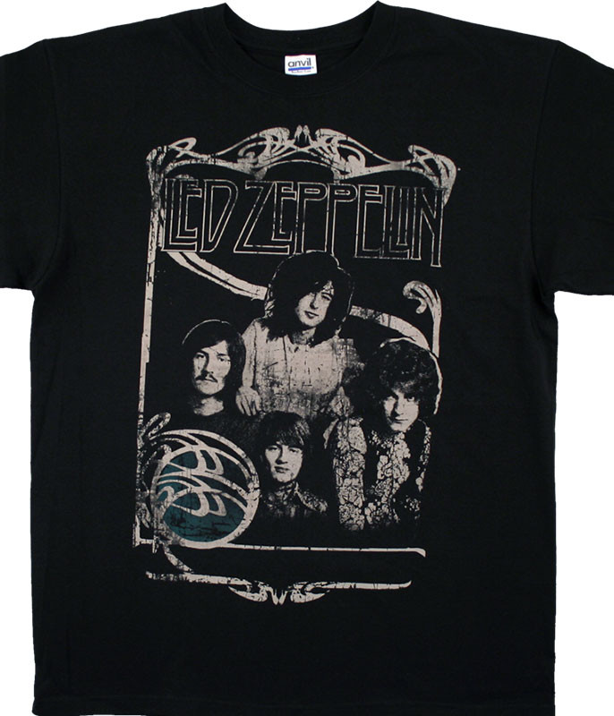 Led Zeppelin Good Times Bad Times Black T-Shirt Tee