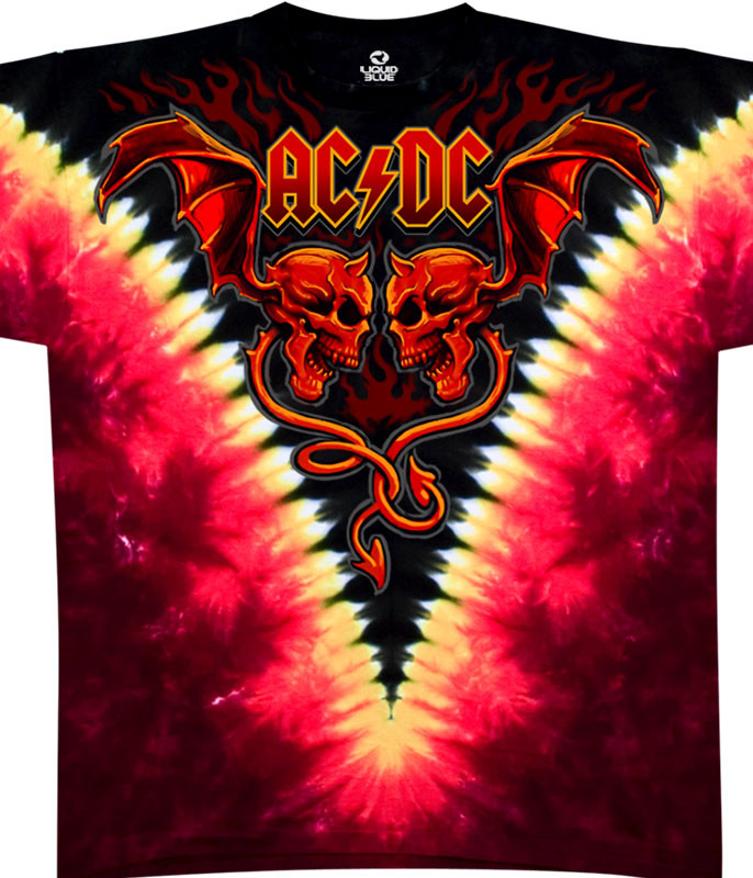ac dc tie dye sweatshirt