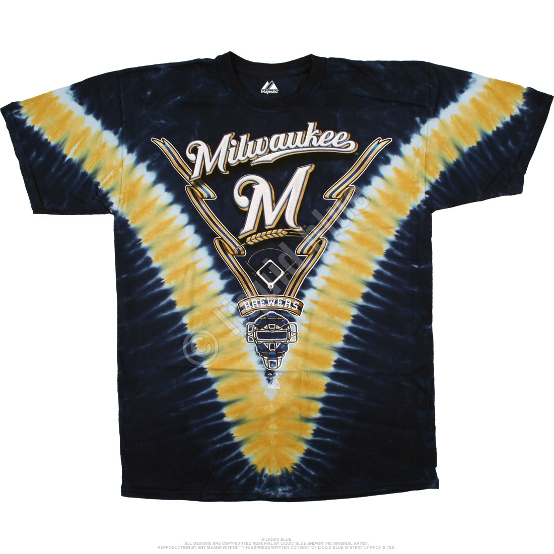Tie Dye Milwaukee Brewers Baseball T-Shirt