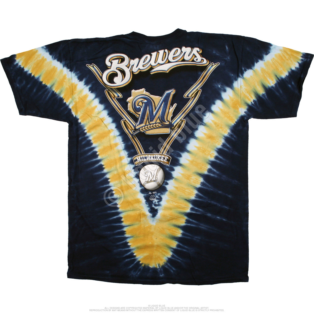 Tie Dye Milwaukee Brewers Baseball T-Shirt