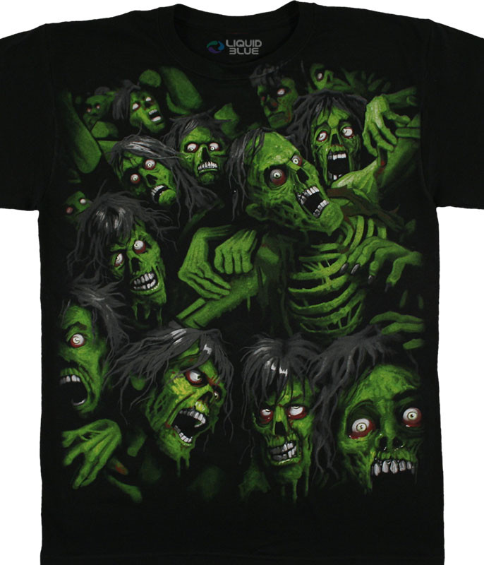 Zombie Pile Black T-Shirt