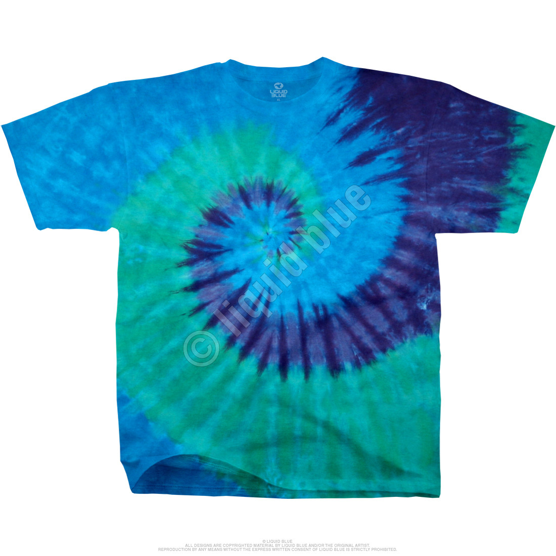 Cool Spiral Youth Unprinted Tie-Dye T 