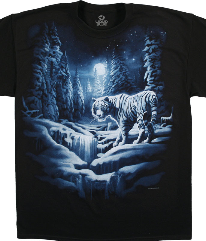 liquid blue tiger shirt