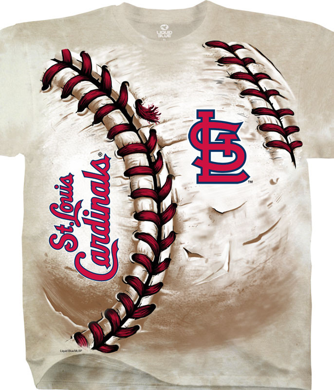 MLB St. Louis Cardinals Hardball Tie-Dye T-Shirt Tee Liquid Blue