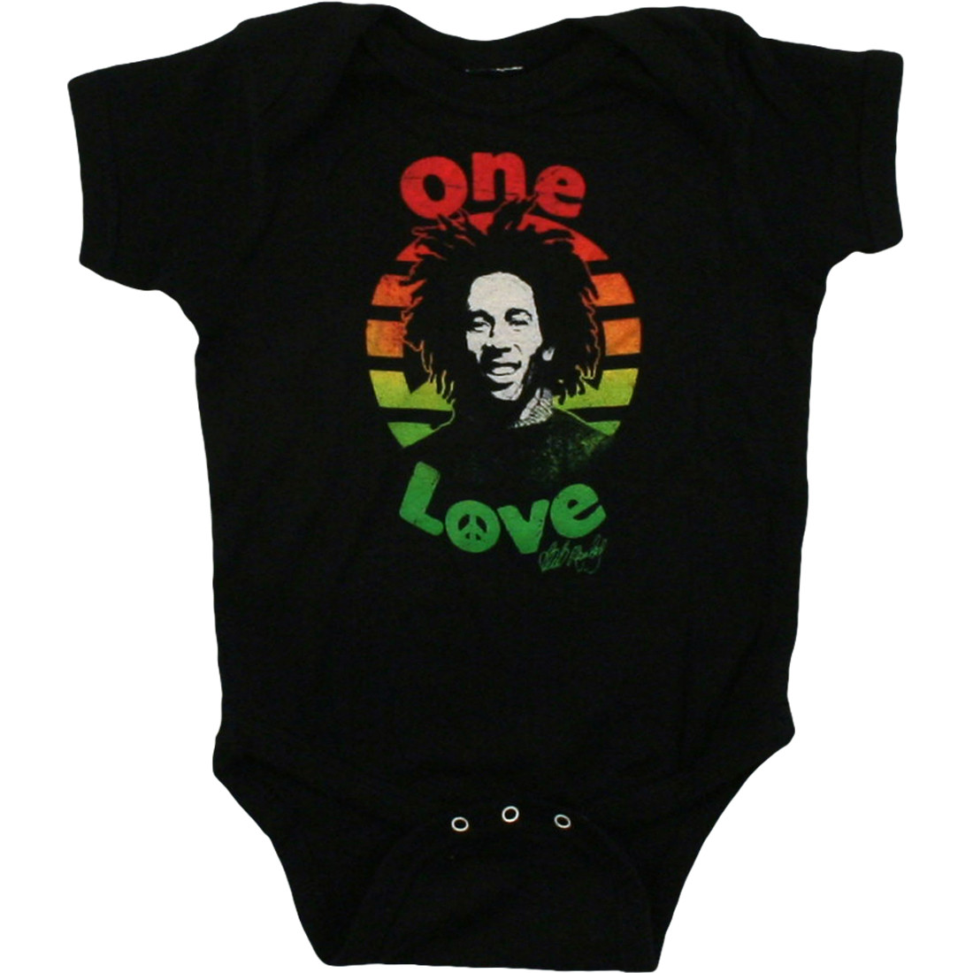 Marley One Love Black Onesie