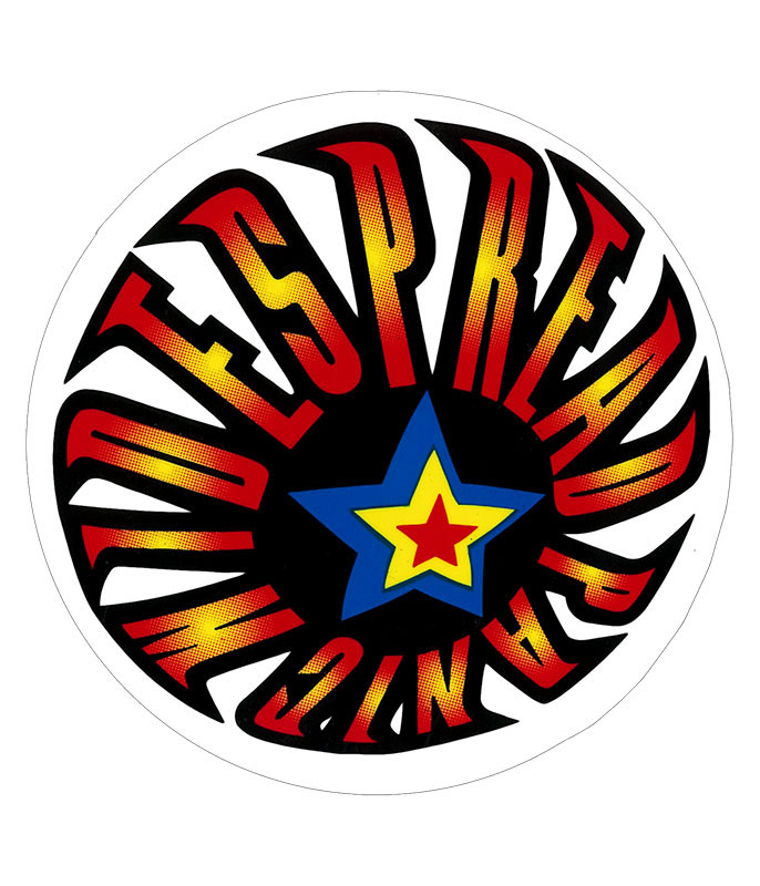 Widespread Panic Fireball Sticker Liquid Blue