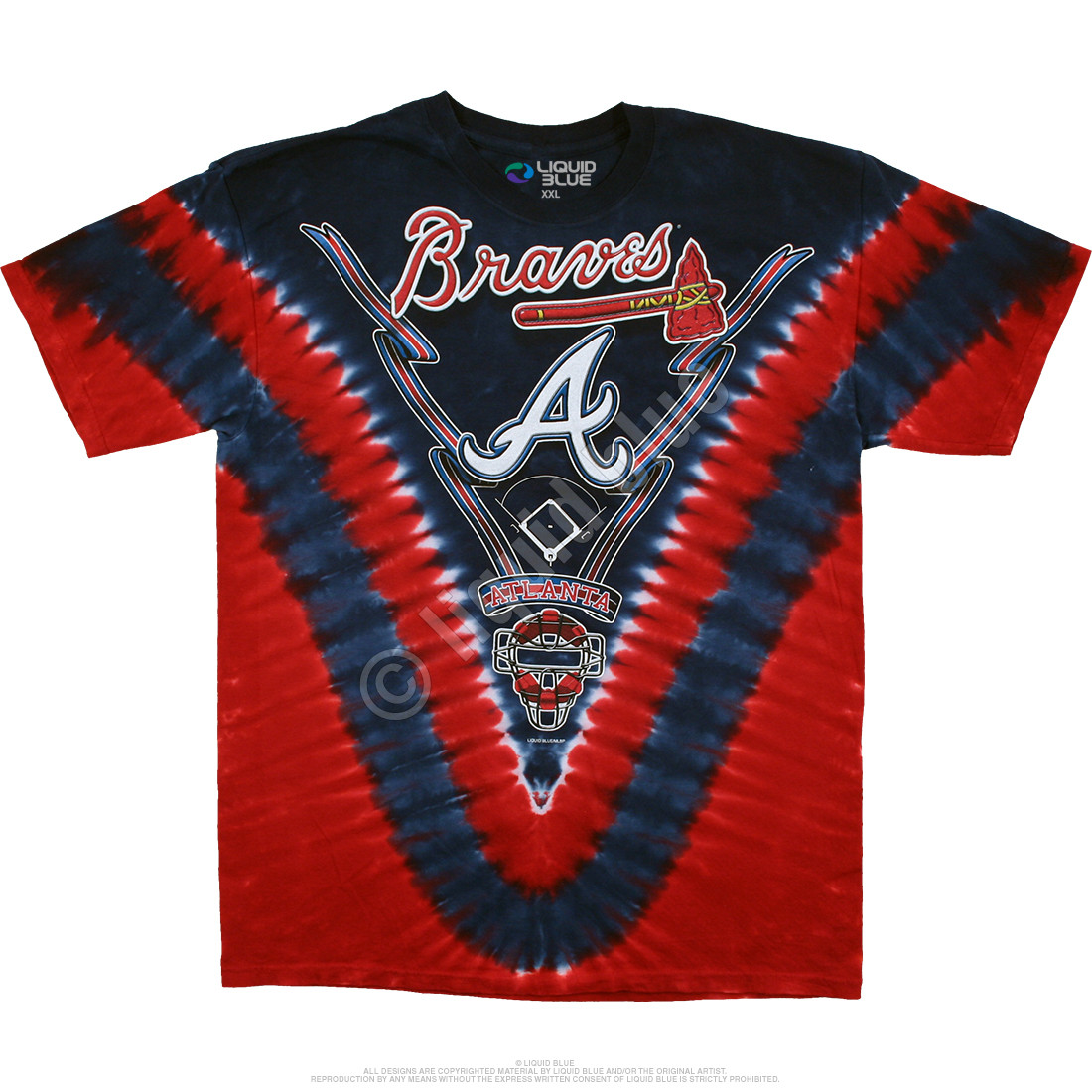 red atlanta braves shirt