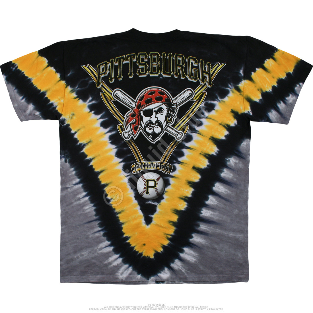 pittsburgh pirates tie dye shirt