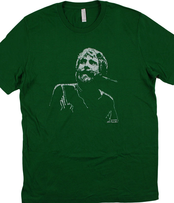 Grateful Dead Brent Mydland Green Athletic T-Shirt Tee