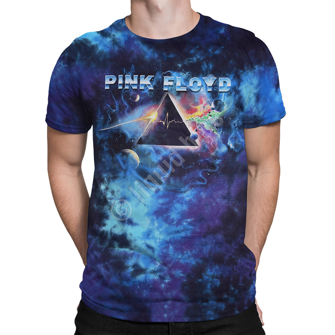 Pink Floyd Pulsar Prism Tie-Dye T-Shirt. 