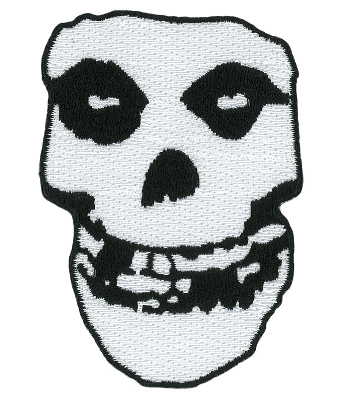 Misfits Skull Patch Liquid Blue