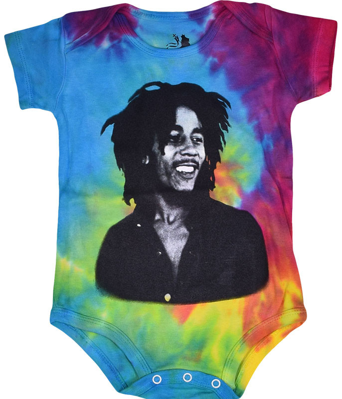 Bob Marley Smile Tie-Dye Onesie