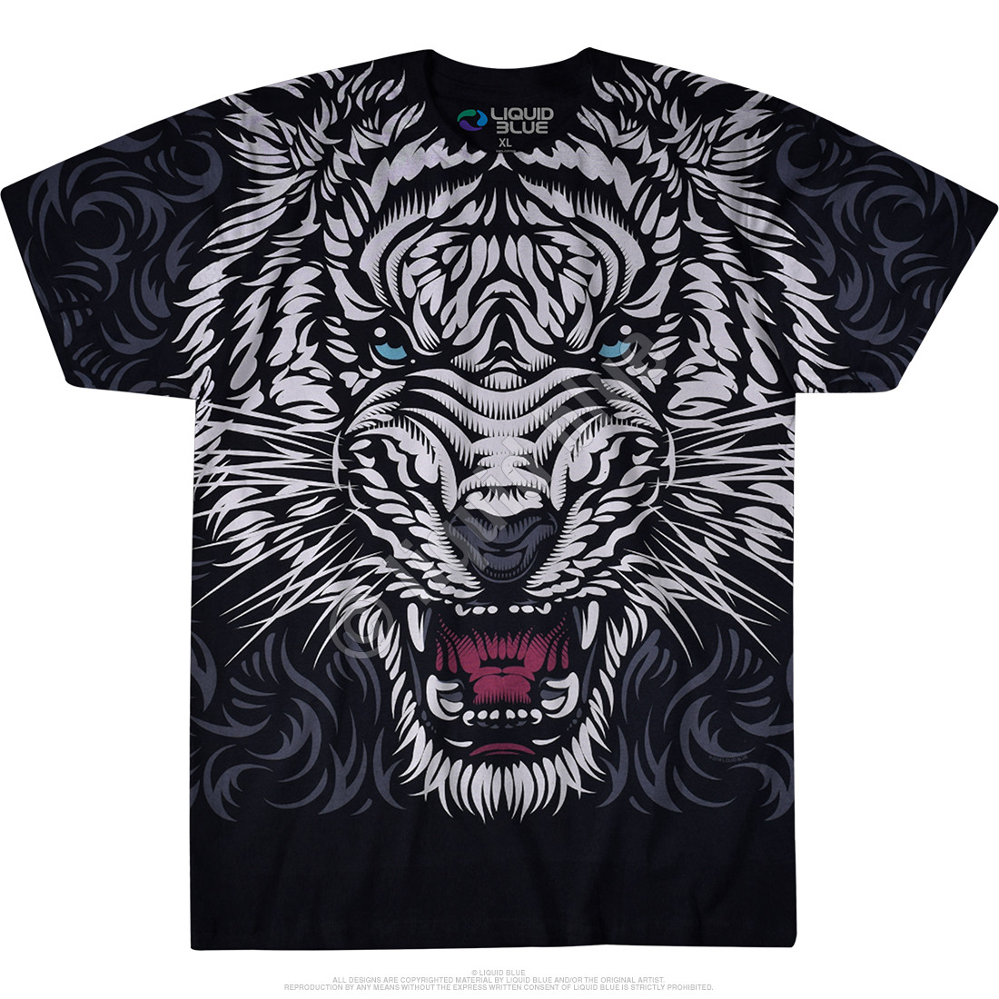 black and white tiger shirt