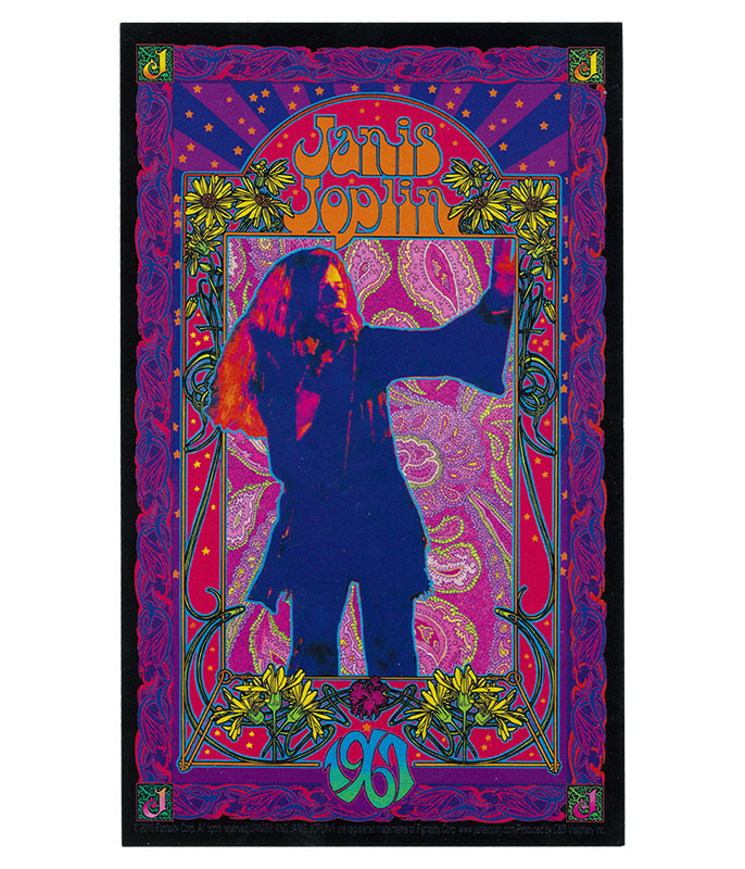 Janis Joplin '67 Poster Sticker