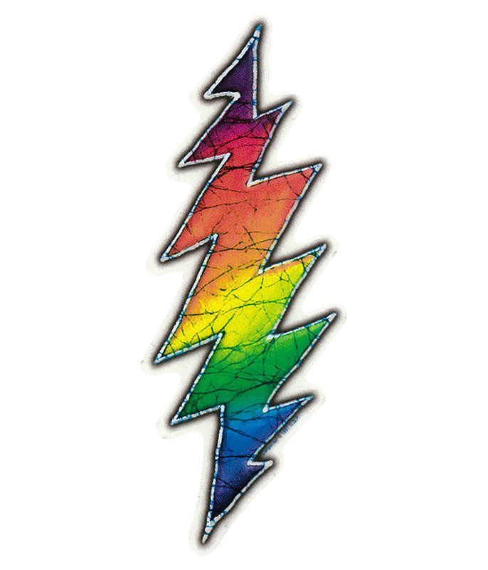 Grateful Dead GD Lightning Bolt Mini Sticker
