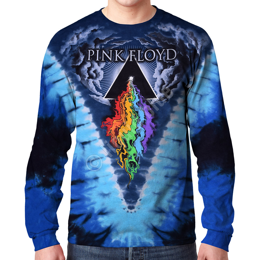 pink floyd tie dye hoodie