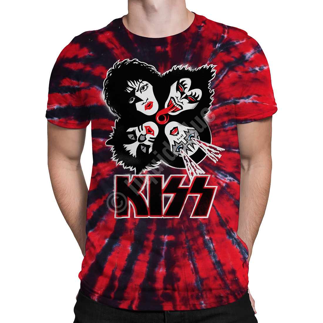 Fan burst tie dye tie dye shirt