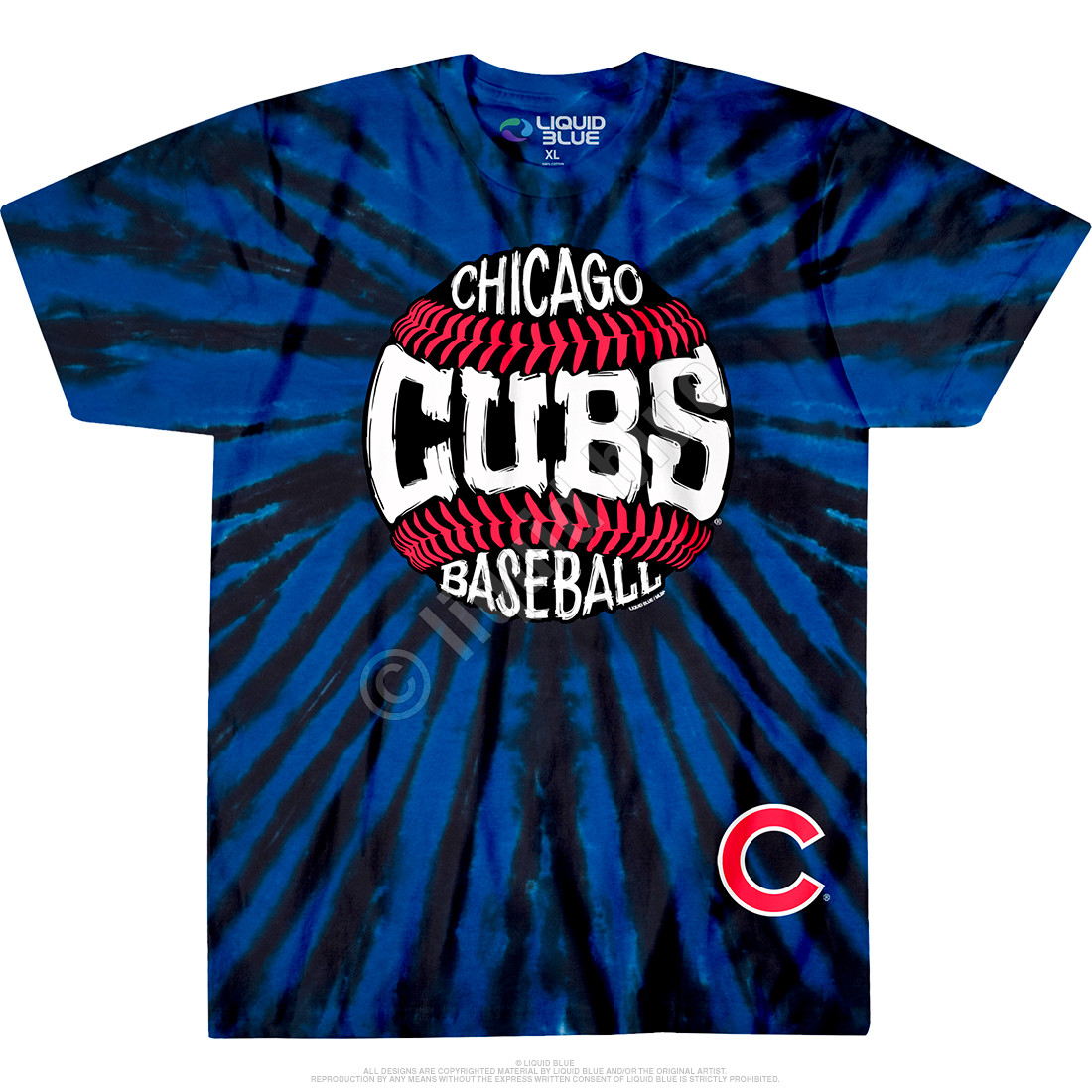 chicago cubs tie dye shirt