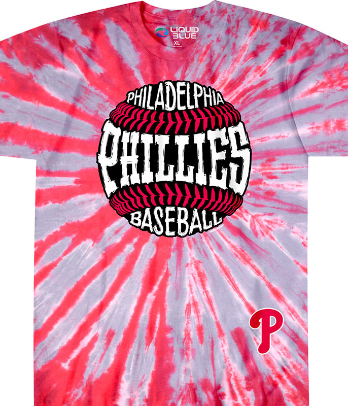 Philadelphia Phillies Burst Tie-Dye T-Shirt