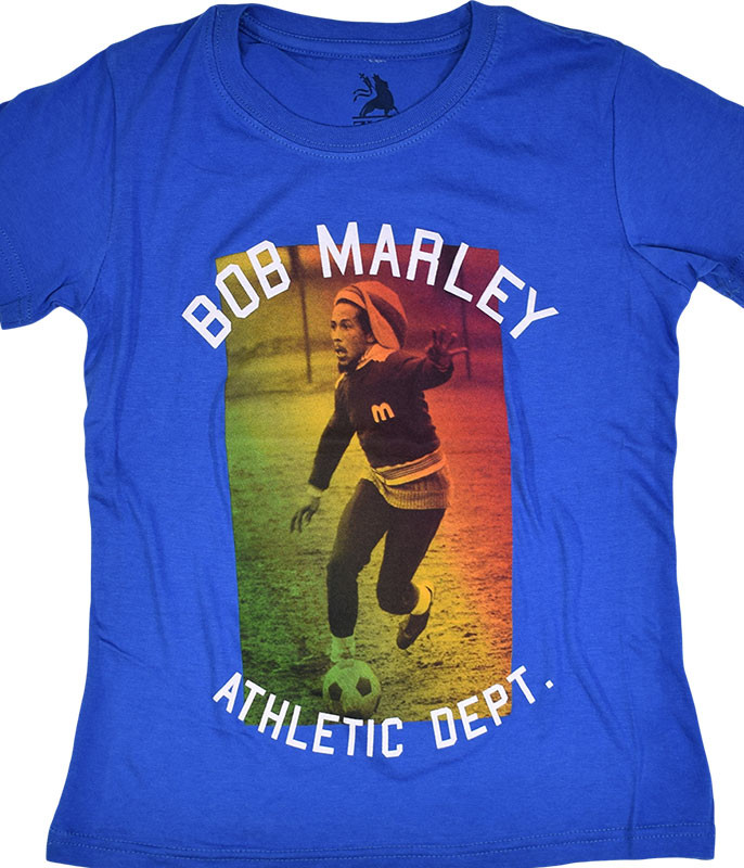 Bob Marley Athletic Dept. Youth Blue T-Shirt Tee