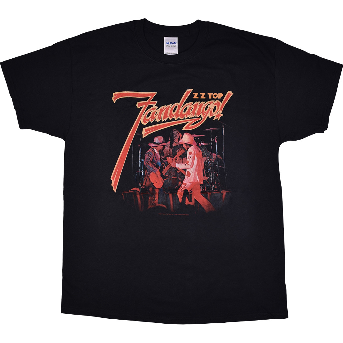 ZZ Top Fandango! Black TShirt Tee Liquid Blue