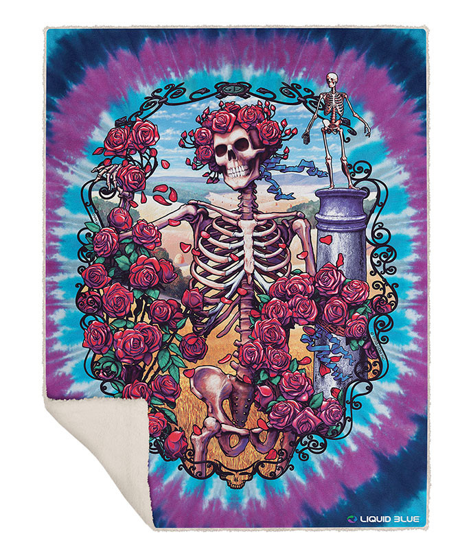 Grateful Dead 40th Anniversary Fleece Throw Blanket Liquid Blue Unique Grateful Dead Throw Blanket Grateful Dead 40th Anniversary Fleece Throw Blanket Liquid Blue Unique Grateful Dead Throw Blanket