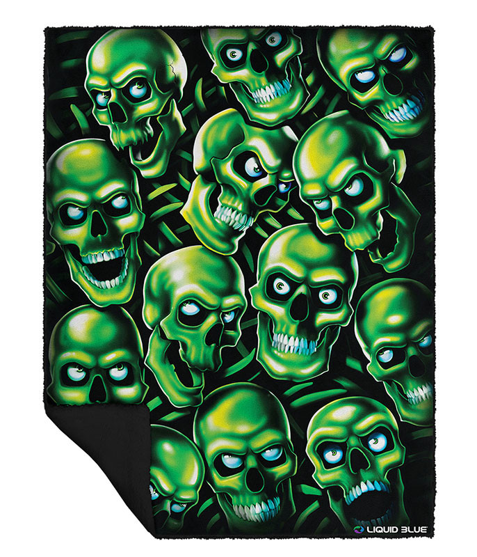 supreme green skull shirt