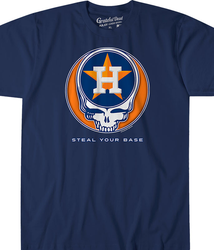 MLB Houston Astros GD Steal Your Base Navy Athletic T-Shirt Tee Liquid Blue