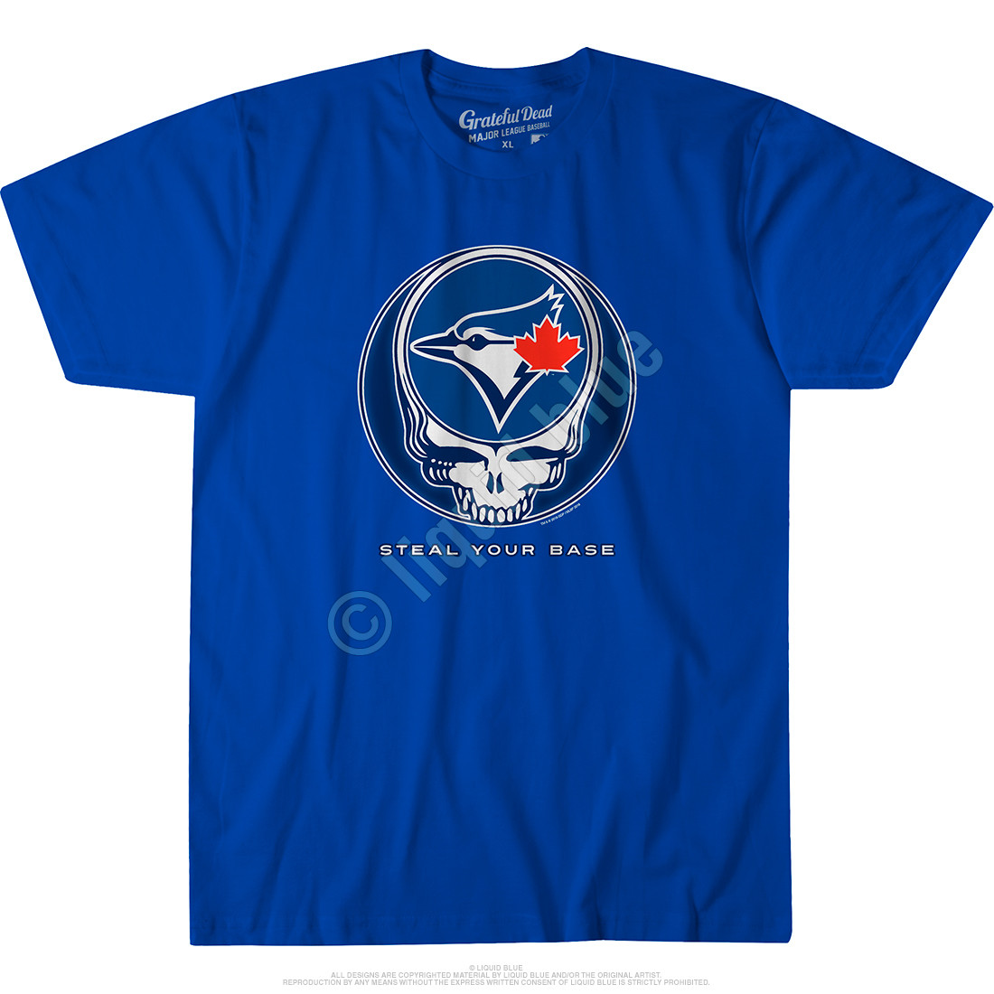 MLB Toronto Blue Jays GD Steal Your Base Blue Athletic T-Shirt Tee ...