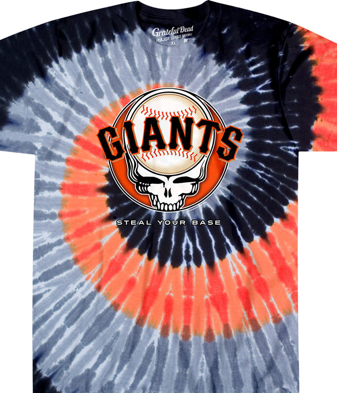 MLB San Francisco Giants GD Steal Your Base TieDye TShirt Tee Liquid Blue