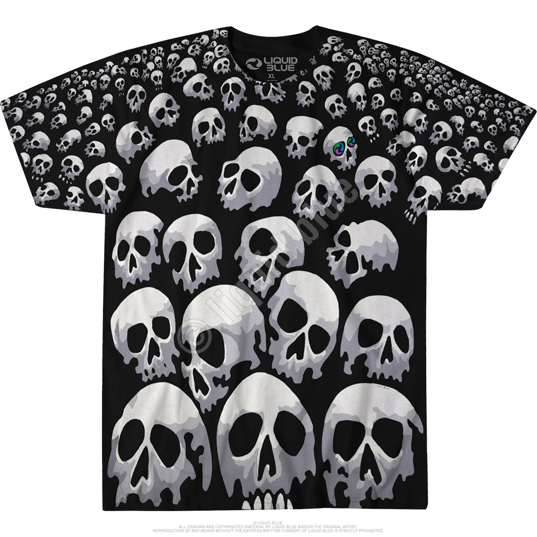 black skull t shirt