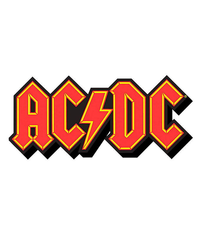 AC/DC Logo Patch Liquid Blue