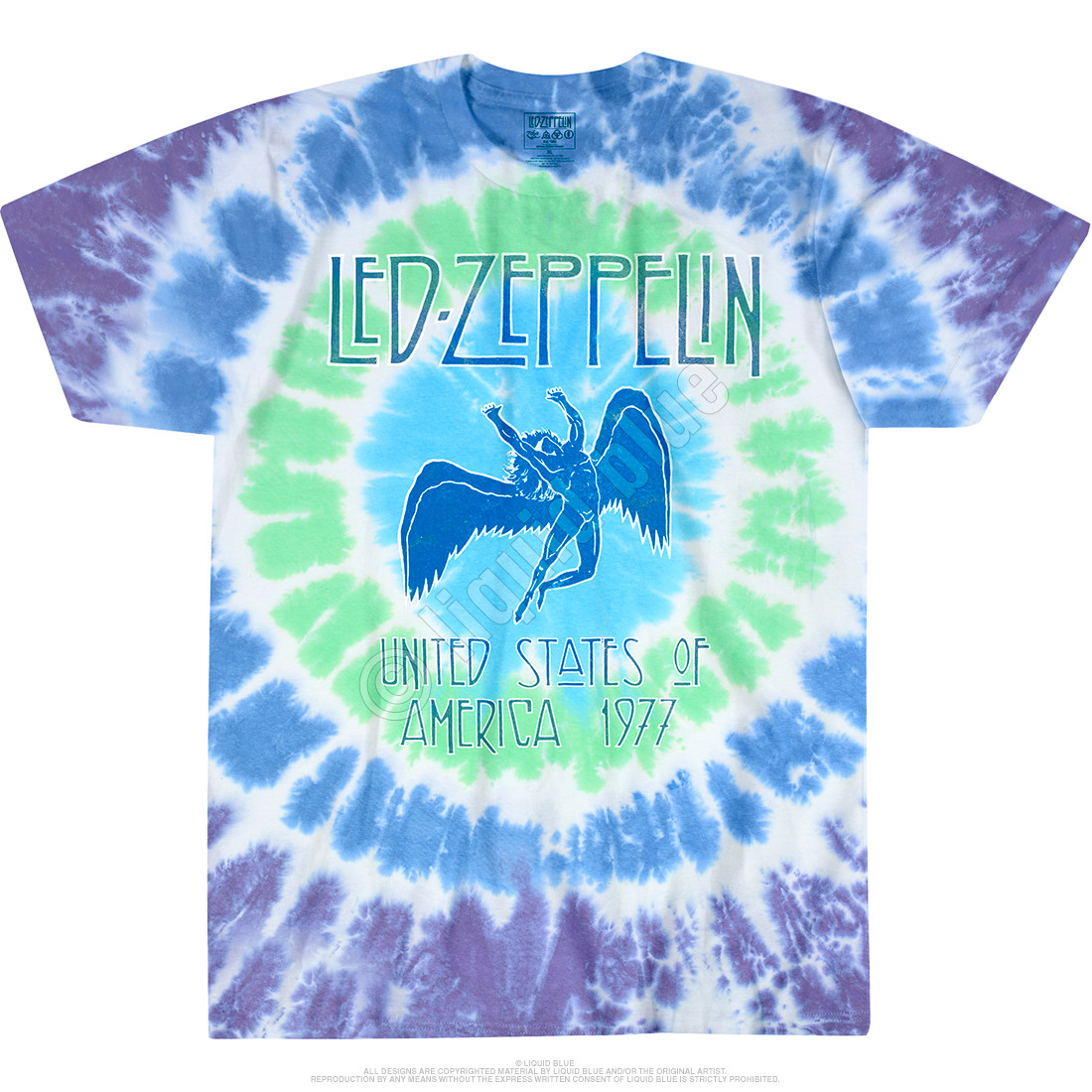 led zeppelin tie dye shirt