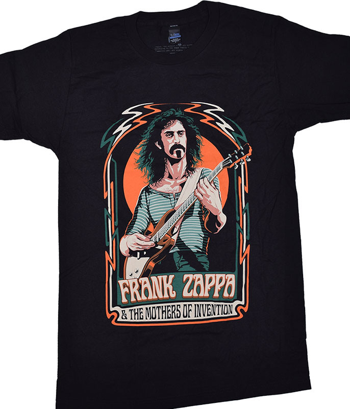 Frank Zappa Zappa Illustration Black T-Shirt Tee