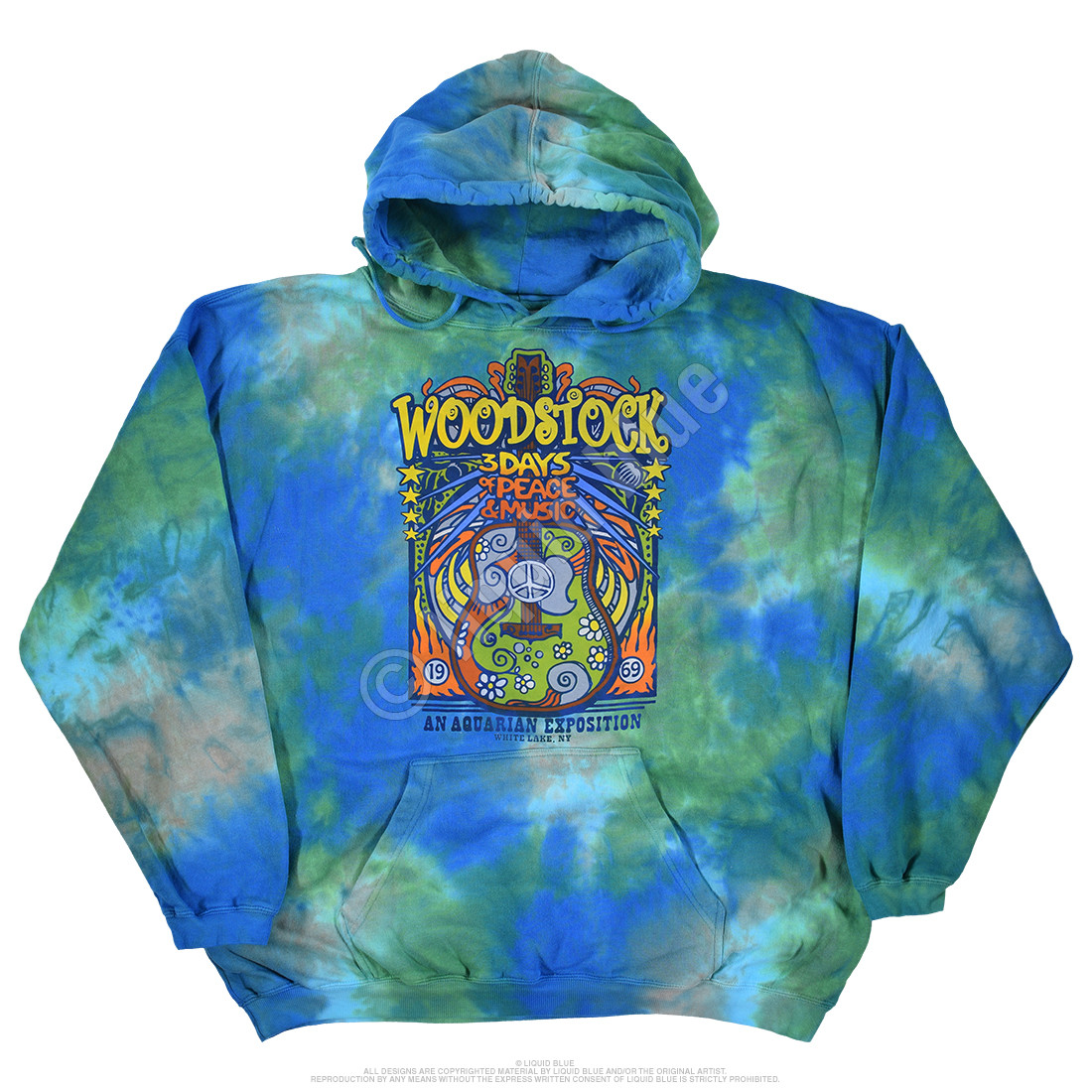 Woodstock Music Festival Tie-Dye Hoodie