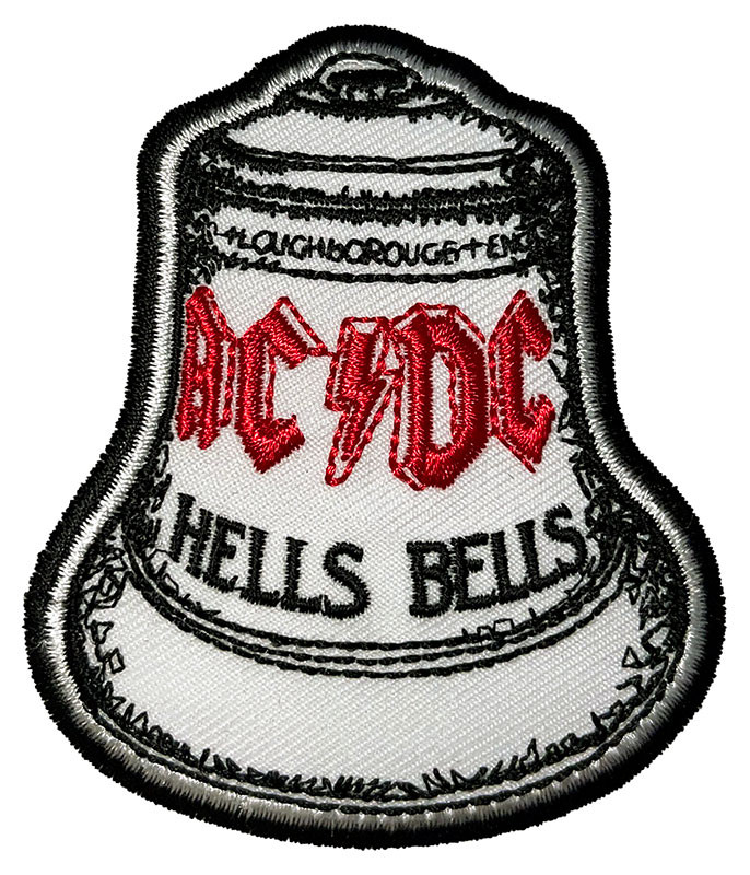 AC/DC Hells Bells Patch Liquid Blue