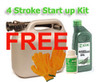 Free Lawnmower Kit (Gloves, Oil, Fuel Stabliser and Fuel Can)