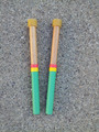 Rasta themed lead/tenor wood mallets