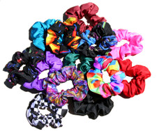 Match your horse, model horse, Sleazy Sleepwear Helmet Cover, or just use as a fun and functional accessory, with a Lycra Hair Scrunchie. Available in all of Sleazy Sleepwear for Horses'™ solids, prints, and foils. One size.