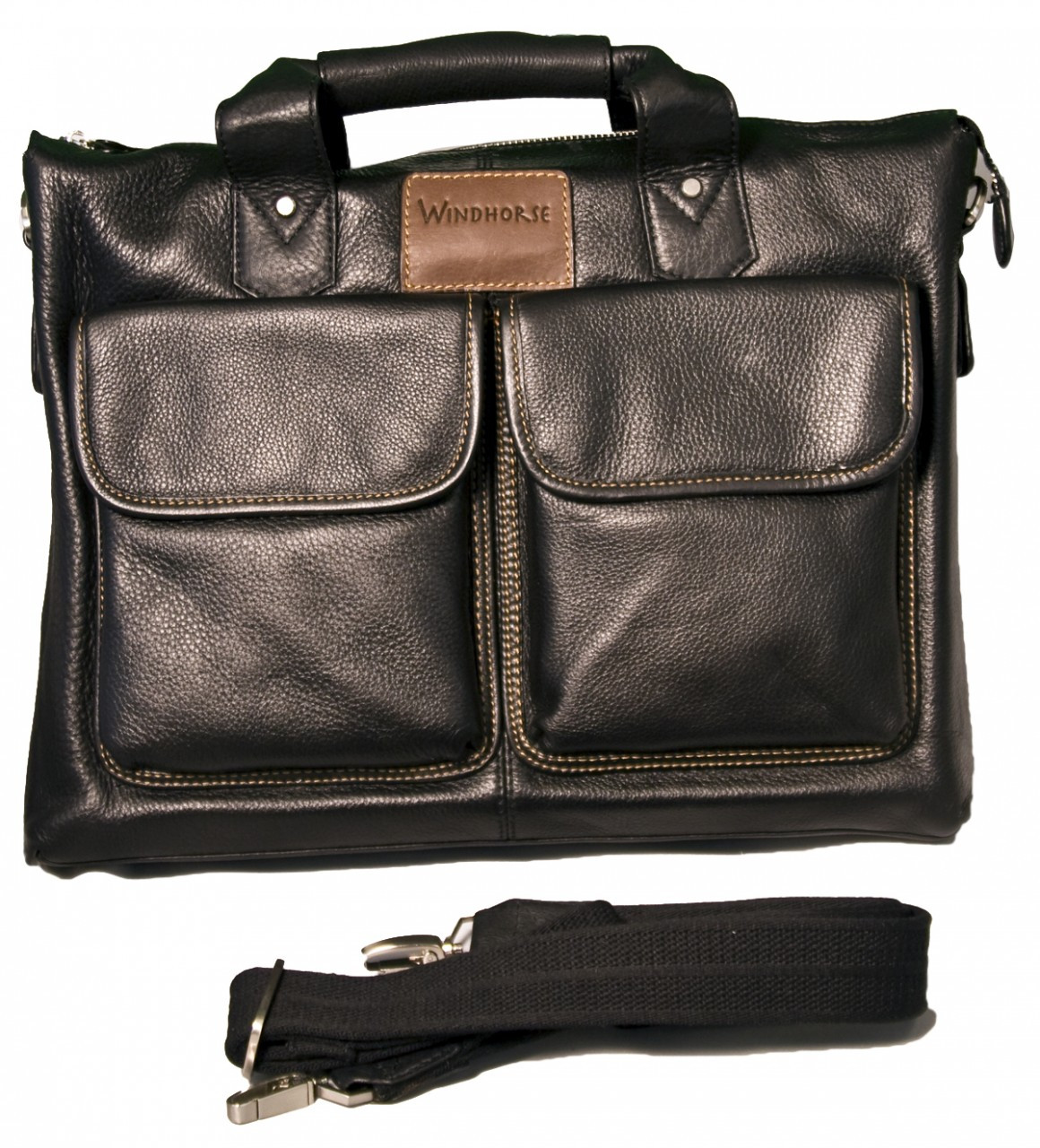 Leather discount soft briefcase