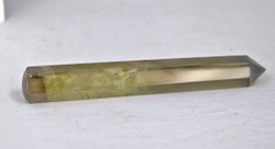 Smokey Quartz is a protection stone that clears negative energy.  It is also known to enhances organizational skills.


Smokey Quartz Wand - approx. 5 inches long and over a half inch in diameter.  This 6 sided polished wand is pointed at one end and slightly rounded on the other.  Weight is .14 lbs or 2.24 oz.  The Smokey Quartz Wand pictured is the one you will be receiving upon purchase of this item.

