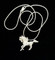 This Prancing Beauty has a beautiful flowing mane and tail and is made of Sterling Silver and comes with a 18 inch Sterling Silver snake chain. Horse pendant is 1.25 inches long and 1 inch tall.